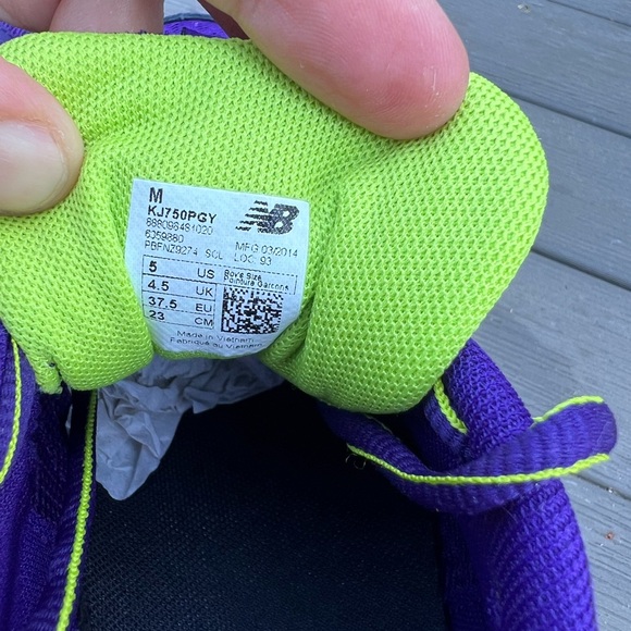 New Balance W750PB3 750v3 Purple/ Blue Running Shoes Women's size US5, EU 37.5 - Picture 5 of 11